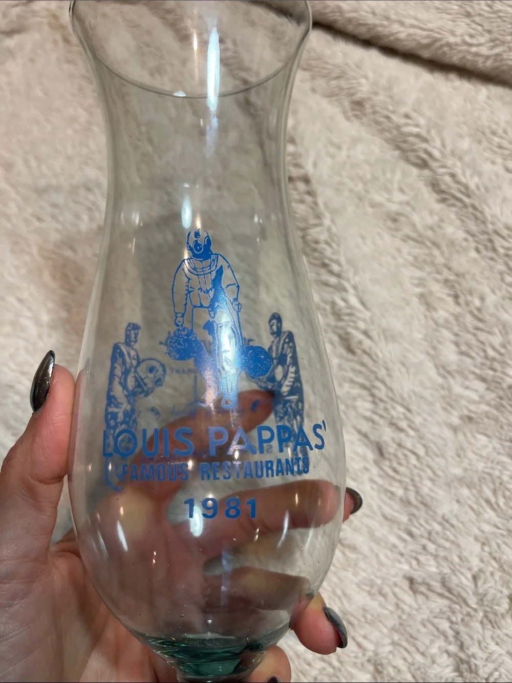 Louis pappas 1981 hurricane glass